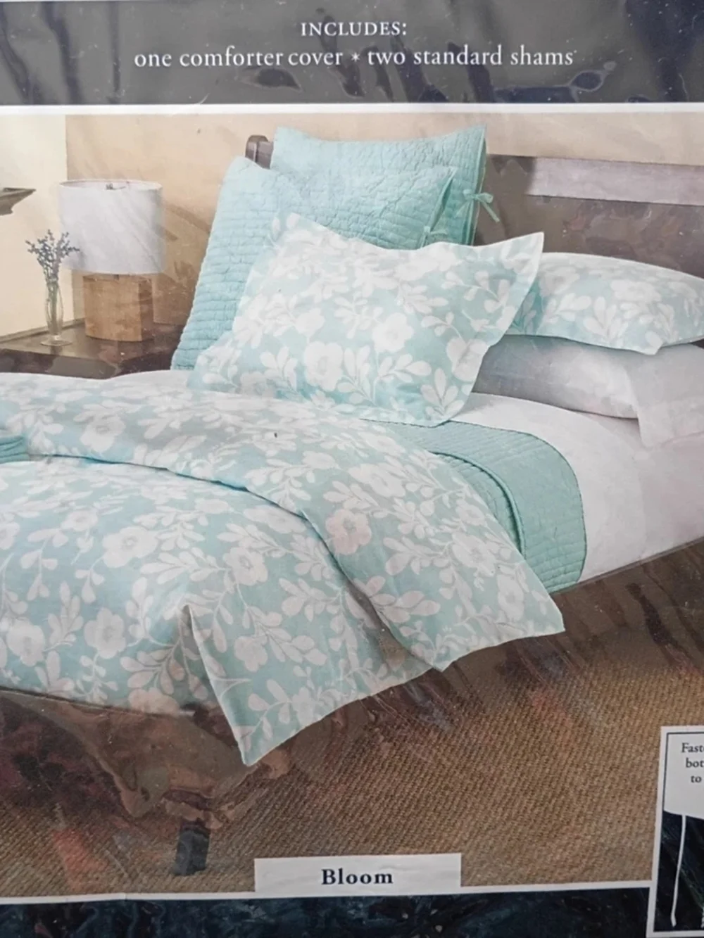 Sonoma Life + Style Full/Queen Comforter Cover Set w Shams Blossom Pattern
